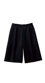 en joie(アンジョア) 71515 後ろゴムニットキュロット(53cm丈) 無地 93-71515