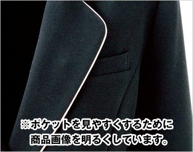 シンプルな左胸ポケット
