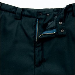 マジックテープ付き二重ファスナー