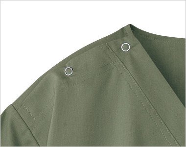 右肩 着脱のしやすいホック(リングドット)付き