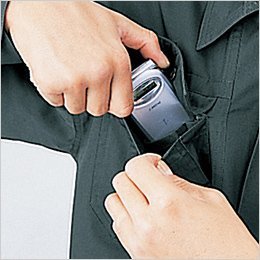 右胸 携帯電話収納ポケット