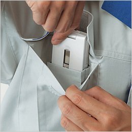 右胸 携帯電話収納ポケット