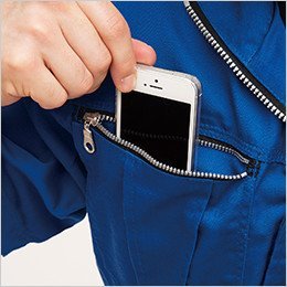 右胸 携帯電話ポケット