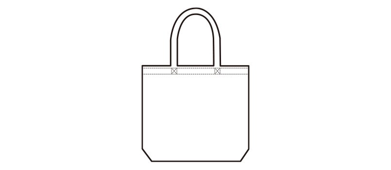 85-1518 キャンパス トートバッグ(大)(14.3オンス)のハンガーイラスト・線画