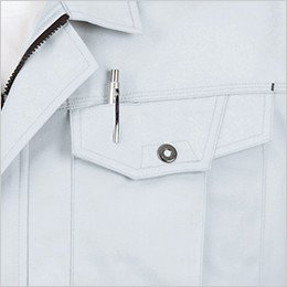 左胸 ペン差し付き