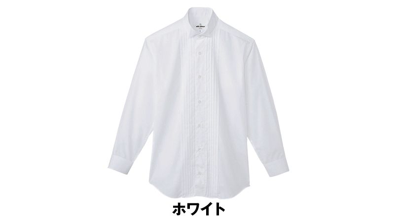 KM-4092 チトセ(アルベ) ピンタックウイングカラーシャツ(男性用) 色展開