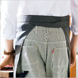 AZ64182 アイトス Wrangler(ラングラー) ショートエプロン(男女兼用) バックスタイル