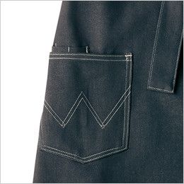 AZ64381 アイトス Wrangler(ラングラー) ミディエプロン(男女兼用) 両脇 ポケット