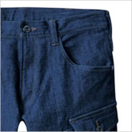 バートル 552 ストレッチデニムカーゴパンツ(男女兼用) ポケット
