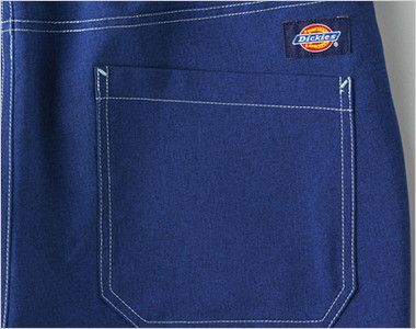 5022SC FOLK(フォーク)×Dickies ストレートパンツ(男女兼用) ディッキーズロゴ入り後ろポケット付き