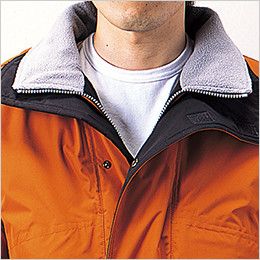 自重堂 48233 シンサレート防水防寒コート(フード付き・取り外し可能) 衿フリース仕様