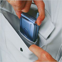自重堂 48420 制電防寒ブルゾン(フード付き・取り外し可能) 携帯電話収納ポケット