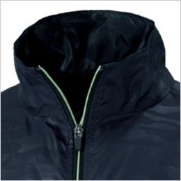 05820SET シンメン S-AIR アクティブジャケット(男性用) あえて高くした襟が風を効率的に導き、首回りの冷感・爽快感をアップ