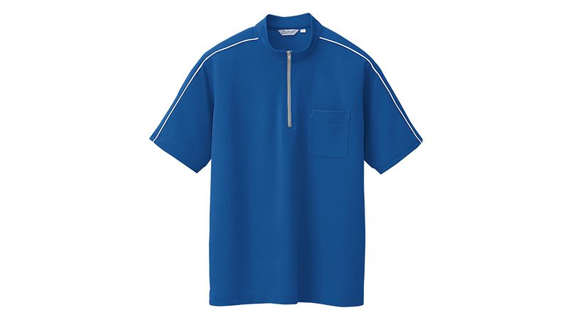 CL3000 アイトス 半袖クイック ドライジップ ポロシャツ(男性用) ニットパイピング 商品詳細・こだわりPOINT
