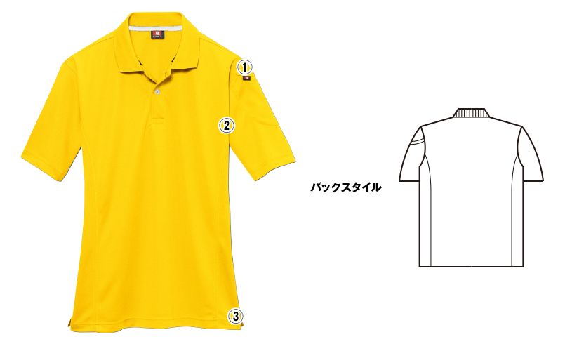 バートル 305 ドライメッシュ半袖ポロシャツ(左袖ポケット付)(男女兼用) 商品詳細・こだわりPOINT