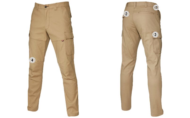 バートル 4037 ストレッチカーゴパンツ(男女兼用) 商品詳細・こだわりPOINT