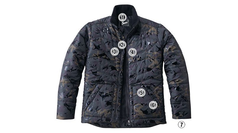 自重堂JAWIN 58700 カモフラ防寒ジャンパー 商品詳細・こだわりPOINT