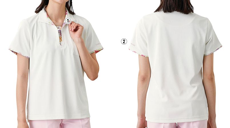 LW203 ローラ アシュレイ 半袖ニットシャツ ポロシャツ(女性用)NLK 商品詳細・こだわりPOINT