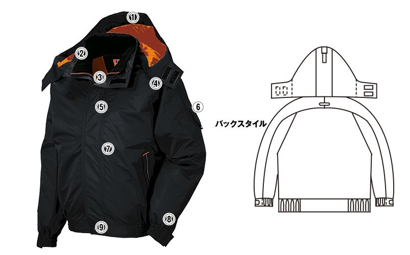 ジーベック 592 防水防寒ブルゾン(男女兼用) 商品詳細・こだわりPOINT