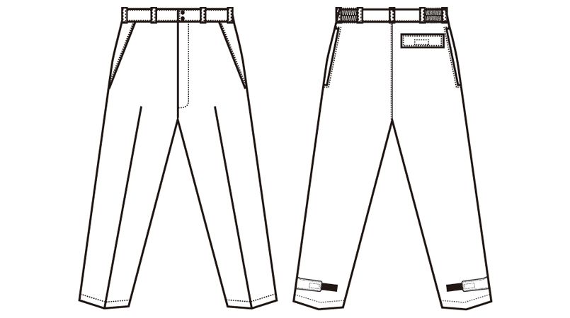 AZ8462 アイトス エコノミー防寒パンツ ハンガーイラスト・線画