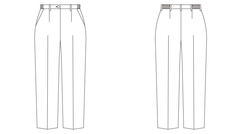 LW701 ローラアシュレイ ストレッチパンツ(女性用)WLR ハンガーイラスト・線画